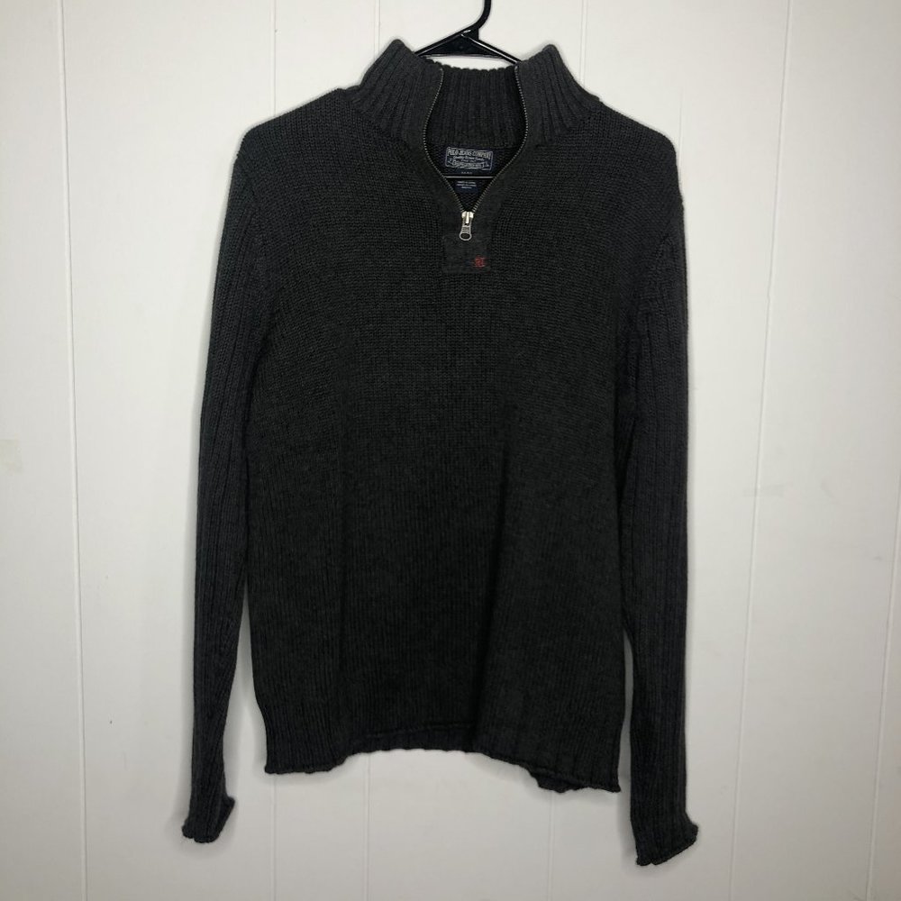 Polo Jeans Mock Neck Quarter Zip Jumper